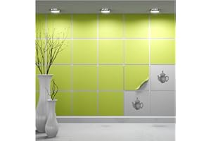 FoLIESEN - Fliesenaufkleber 15x15 cm | selbstklebende Fliesen-Folie für Bad & Küche | entfernbare Klebe-Folie für Wandfliesen Küchenrückwand & Bordüren | 120 Klebefliesen, Pastellgrün matt