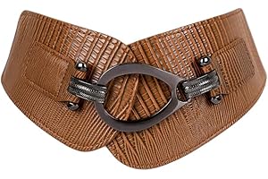 Oyccen Ceinture Élastique pour Femme Ceintures Large avec Boucle en Métal Corset Robe Décorative