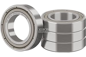 XiKe 6801ZZ Cuscinetti a Sfera a Doppia Tenuta 12x21x5mm Acciaio Cromato e Pre-Lubrificati, 6801Z Cuscinetti a sfere a gola profonda, 4 Pezzi.