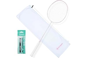 KUMPOO Badminton Racket Professional | Carbon Fiber Badminton Racket Set with Grip&Bag Pro Badminton Racquet Lightweight for Beginner, Intermediate Players Outdoor Games