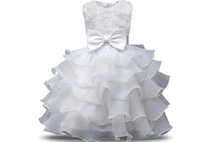Ulalaza Princess Poofy Flower Girls Robes fête d'anniversaire Cosplay Mariage Pageant Party Dress-Up