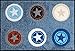 Produktbild Salonloewe Fußmatte Waschbar Star Circles 050x075 cm