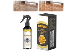 OXGPAL Natural Micro-Molecularized Beeswax Spray, Beeswax Spray Polish for Wood & Furniture,Used to Care For Wood, Leather and Furniture Polish, with Rag and Sponge 120ML