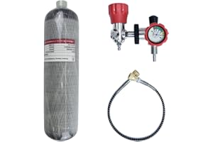 TUXING 3L Serbatoio in fibra di carbonio Cilindro per sistema ad aria compressa 4500psi per PCP Paintball HPA Scuba SCBA (bottiglia vuota)