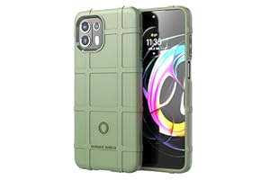 FTRONGRT Cover per Motorola Edge 20 Lite, Custodia Protezione in Morbida Silicone TPU, Durevol, Anti Shock, Custodia per Motorola Edge 20 Lite.(Army Green)
