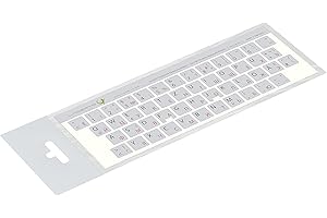 ‎LACERTO Russian – German Keyboard Stickers for Laptop 14x14 mm Chart Laminated Version