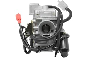 Hoypeyfiy PD24J Carburetor for 4-Stroke GY6 125cc 150cc ATV Go Karts Scooter Mopeds QMJ/QMI157 QMJ/QMI152 Manifold Intake Fiameter 24mm Carb
