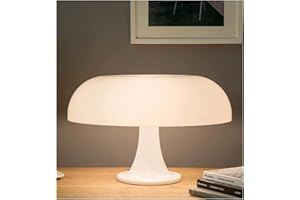 SOLBUM Lámpara Led de mesa con forma de seta for dormitorio de Hotel, decoración for sala de estar, iluminación Retro genial estética, luces de escritorio minimalistas modernas (Color : White, Size : USB)