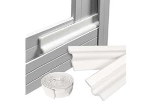 JANDTEK 4M Aislante termico ventanas - burlete ventana corredera aisla del frio y evita se escape el calor - junta goma ventana aluminio - tira sellado para puertas y ventanas aislamiento acústico