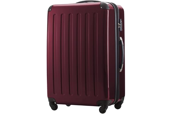 Hauptstadtkoffer Alex Valise Rigide Extensible 75 cm (119 L) avec Serrure TSA, Trolley de Voyage Robuste à 4 Doubles Roues, Bourgogne