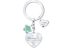 MNBVBV regalo madrina battesimo portachiaviUna madrina non si trova per caso portachiavi madrina battesimo Regalo Madrina Cresima Regalo Compleanno Madrina regalo di natale della madrina