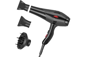 Jooayou Asciugacapelli Professionale, Asciugacapelli Ionico da 3000 Watt, Potente Asciugacapelli con Diffusore - 2 Velocità e 3 Impostazioni di Calore, Hair Dryer Suitable for Home and Beauty Salon