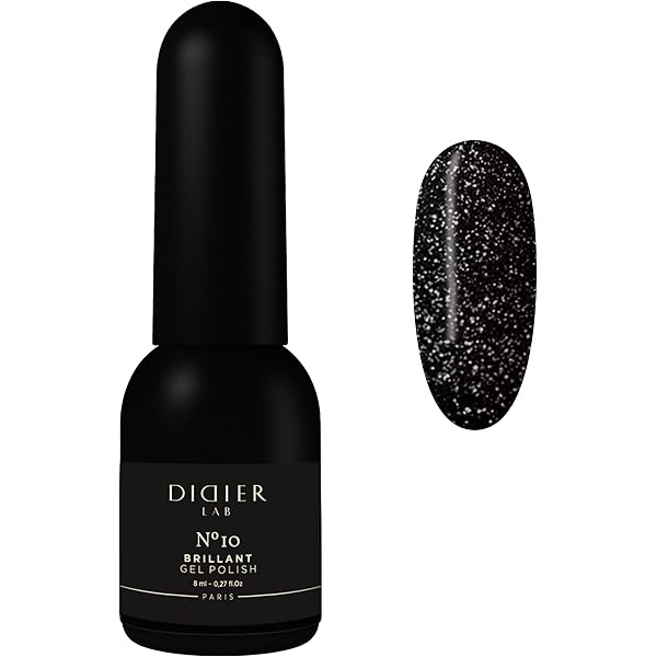 Didier Lab Gellack Electro No 3 – Platinfarbener Nagellack Mit Reflektion, 8 Ml, UV/LED Gehärtet