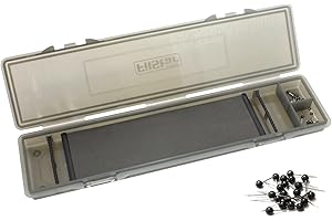 PRO FILSTAR ECO CARP RIG BOX mit 20 Pins & Messleitung - Tackle Box für Karpfenangeln - Karpfen Zubehör Rig Tasche - Angelzubehör für Angelvorfächer & Haken - Aufbewahrungsbox - Angelset – Angelbox