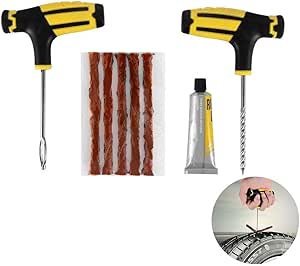 Wudi 1 Serie Tubeless Auto Moto Autoreifen Zementstopfen Perforation pneumatisches Werkzeug Reifenreparaturset Auto Tubeless Autoreifen Kfz-Handwerkzeug, LKW-Reifen Zubehör Motorrad Tubeless