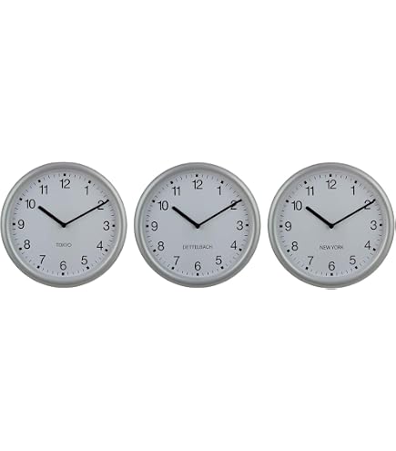 NeXtime Ting Wecker & Lampe – 40 X 40,5 Cm, Schwarz, Mit Touch-Dimmer