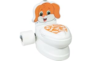 DEALBERRY Kids Potty Training Toilet Seat | Toilet Potty with Flush Sound & Light | Portable Easy Clean Removable Pot & Seat | Toddler Potty Toilet | Educational Toddler Travel Essentials | One Size