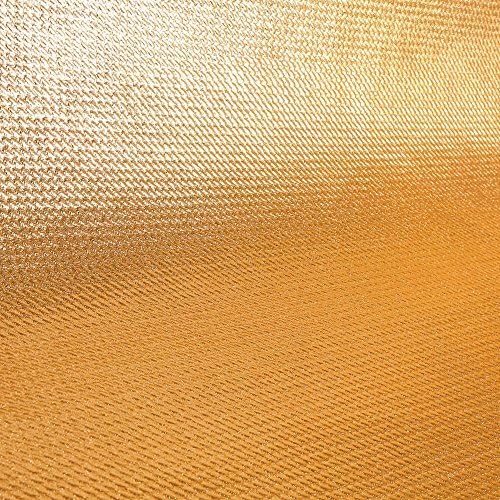 Faux Leather Metallic Fabric Mini Chevrons Gold by 50 cm