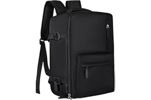 TELOVENDO.ES Mochila de Viaje Cabina Avión, Equipaje de Mano Bajo el Asiento, 40x20x25 cm, 20L, para Ryanair, Mochila Portátil, Puerto carga USB, Maleta de Vuelo, Bolsa, Negocios, Trabajo, Escuela
