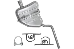 GENERIC Polmo Endschalldämpfer Auspuff Endtopf für Mini Cooper R50 R52 R53 Cabrio 1.6