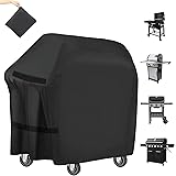 VFANDV Copertura Barbecue, 210D Oxford, da Esterno Impermeabile Telo Copri Barbecue, Nero, 145x61x117cm