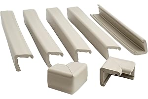 Prince Lionheart Cushiony Fireplace Guard & 2 Jumbo Corners | Protects Child From Sharp Edges | Fireplace Edge Protectors | 5 x 18’’/45.72cm Pieces & 2 Corners | Wipe Clean | Easy Fit – Neutral