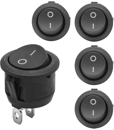 2 Pin On-Off Car Round Rocker Switch | Shopee Malaysia