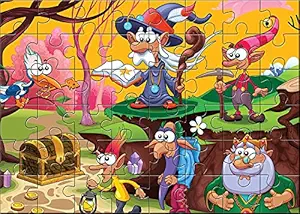 Treasure Hunting 48 Pieces Tiling Puzzles ( Jigsaw Puzzles , Puzzles for Kids, Floor Puzzles ), Puzzles for Kids Age 4 Years and Above