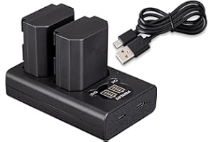 PHOLSY 2 sztuki akumulatorów NP-FZ100 2280 mAh i NP-FZ100 kompatybilne z Sony a1, a9M2, a9, a7SM3, a7RM4A, a7RM4, a7RM3A, a7RM3, a7C, a7M4, a7M3, a6600, ILME-FX3