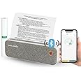 RIITEK PeriPage A4 Pocket Printer; Wireless Bluetooth Portable Inkless Thermal Printer with Paper Roll for Picture, Label, Memo, Receipt Printing (Grey)(1 Year Warranty)