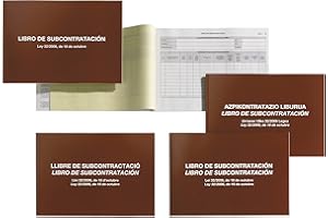 Miquelrius - Special Accounting Book, Model 89, A4 Landscape, Ruled Subcontracting Gall/CAST, 20 Foliated Sheets (Autocopy) of 56 g/m², Glued, Cardstock Cover 220 g/m²