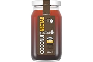Cocofina Organic Coconut Blossom Nectar Low GI Coconut Syrup Vegan Honey alternative Glass Jar 350ml (PACK OF 1)