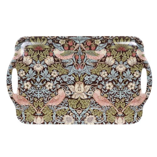 Morris & Co for Pimpernel Strawberry Thief bandeja de madera de tamaño grande, marrón