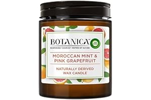 BOTANICA BY AIR WICK Botanica by AirWick odświeżacz powietrza naturalnie pochodna świeca woskowa, miętowy i różowy grejpfrut, czas palenia do 40 godzin