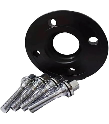 OMP Speed Jeu De 2 Élargisseurs De Voie 5mm Aluminium Noir - PCD 4x108 CB 65,1 - Parfait Pour Une Tenue De Route Optimale