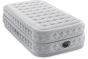 ‎INTEX Intex Twin Supreme Air-Flow-Luftbett mit Fiber-Tech RP, aufgeblasene Größe: 99 cm x 191 cm x 51 cm (64488ND)
