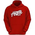 LEOTUDE Regular Fit Men's Loopknit Printed Hooded Full Sleeve Sweatshirt (W88AMERICAN_P_Red_2XL)