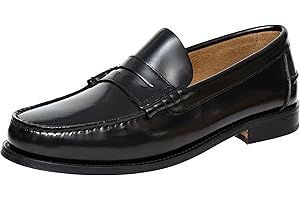 DEL ROSARIO ARTESANIA Del Rosario Herren Penny Loafer – Handgefertigt in Portugal – Blake-Machart, Echtleder, durchgenähte Ledersohle, LWG-Zertifiziert