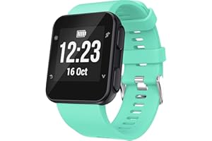 Shieranlee Compatible con Forerunner 35,Suave Silicona de Ajustable Deportiva Pulsera de Reemplazo Compatible para Garmin Forerunner 35 Smart Watch, Fit 5.11-9.05 Inch (130mm-230mm) Wrist