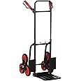 DURHAND Steel Climbing Stairs Trolley Hand Trucks 6-Wheels Foldable Load Cart 120kg
