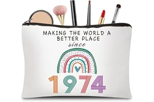 CoCoCherry 50th Birthday Gifts for Women, 50 Year Old Birthday Gifts Cosmetic Bags, Funny 50th Birthday Gift for Women Makeup Bag, 50th Birthday Gift Ideas