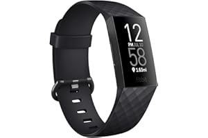 Vancle für Fitbit Charge 4 Armband Damen Herren,Silikon Sport Ersatzarmbänder Uhrenarmband für Fitbit Charge 3 Armband/Fitbit Charge 4 SE Armband/Fitbit Charge 3 SE Armband(L,Schwarz)