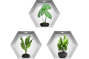 SINRAD 3D Vasen Wandaufkleber, Wandtattoo Pflanze, 3d Wandtattoo, Vases Wall Stickers For Living Room,Geeignet Für Wohnzimmer, Schlafzimmer, Bad, Küche Und Andere Bereiche (3 Stück)