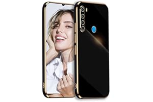 POUHYE Funda para Xiaomi Redmi Note 8T Carcasa Silicona, Protección Cámara Ultra Fina Galvanizado Suave TPU Bumper Resistente Antigolpes Móvil Case para Xiaomi Redmi Note 8T Negro