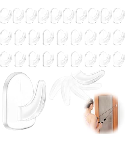 10 Crochets Adhésifs Transparents GHPKOTW - Sans Perçage, Pour Cuisine & Salle De Bain