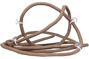 POHOVE Petit Animal Bend-A-Branch Jungle Vigne de Compagnie Habitat Décor avec Ventouses, Flexible Décor, Reptile Grimpeur Long pour Lézard, Serpents Et Plus Alpinisme - comme Image Show, 39.37inch