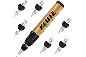 Chispee Fadenbrenner II mit einer Berührung zum Veredeln von Perlenweben, schnell schmelzendem Wachs, geschnitztem Leder und Schmelzgarnprojekten (1 x Fadenverbrennung + 6 x Spitzen)