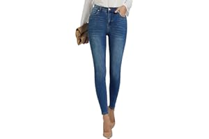 Vetinee Skinny Jeans for Women Stretchy High Waisted Slim Fit Jeggings Denim Pants with Pockets