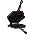 Royalford Samosa Maker RF10745 Double Sided, Non Stick Die Cast Aluminum with Bakelite Handle Highly Durable Silicone Sealing Ring Black Multicolor