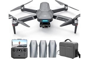 Teeggi KF101 MAX Drones con Cámara 4K para Adultos, 5km Distancia Control, 3 Ejes Cardán, GPS Retorno Inteligente, Sígueme Modo, Profesional Quadcopter RC Drone (3 Pilas)